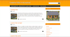 Desktop Screenshot of lesenahisa.si